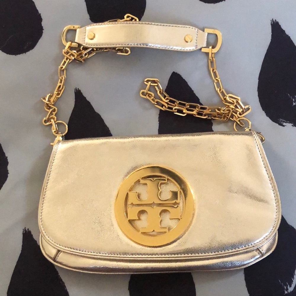 Tory Burch Gold Crossbody purse